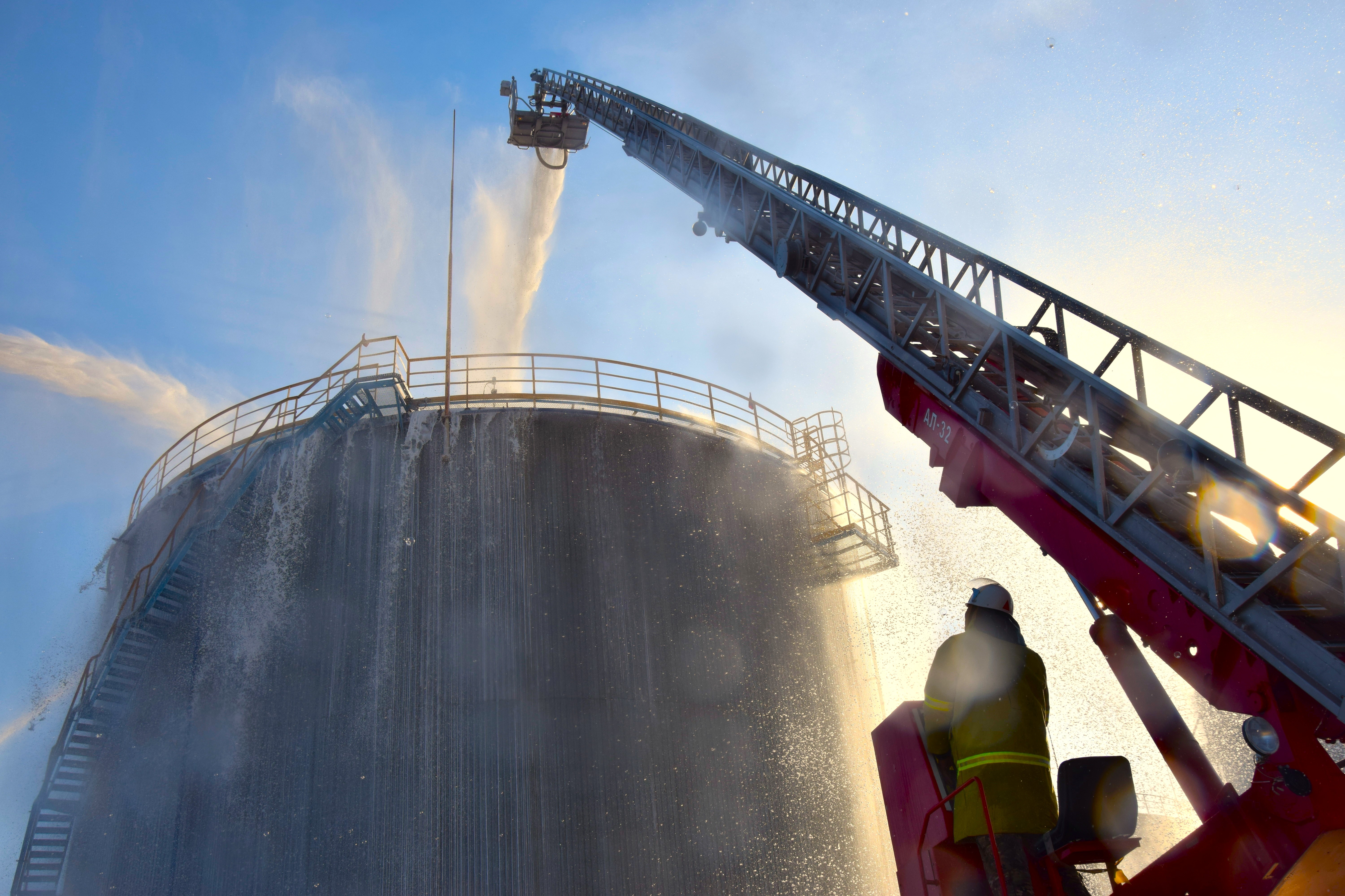 На объекте «Caspi Bitum» проведено пожарно-тактическое учение