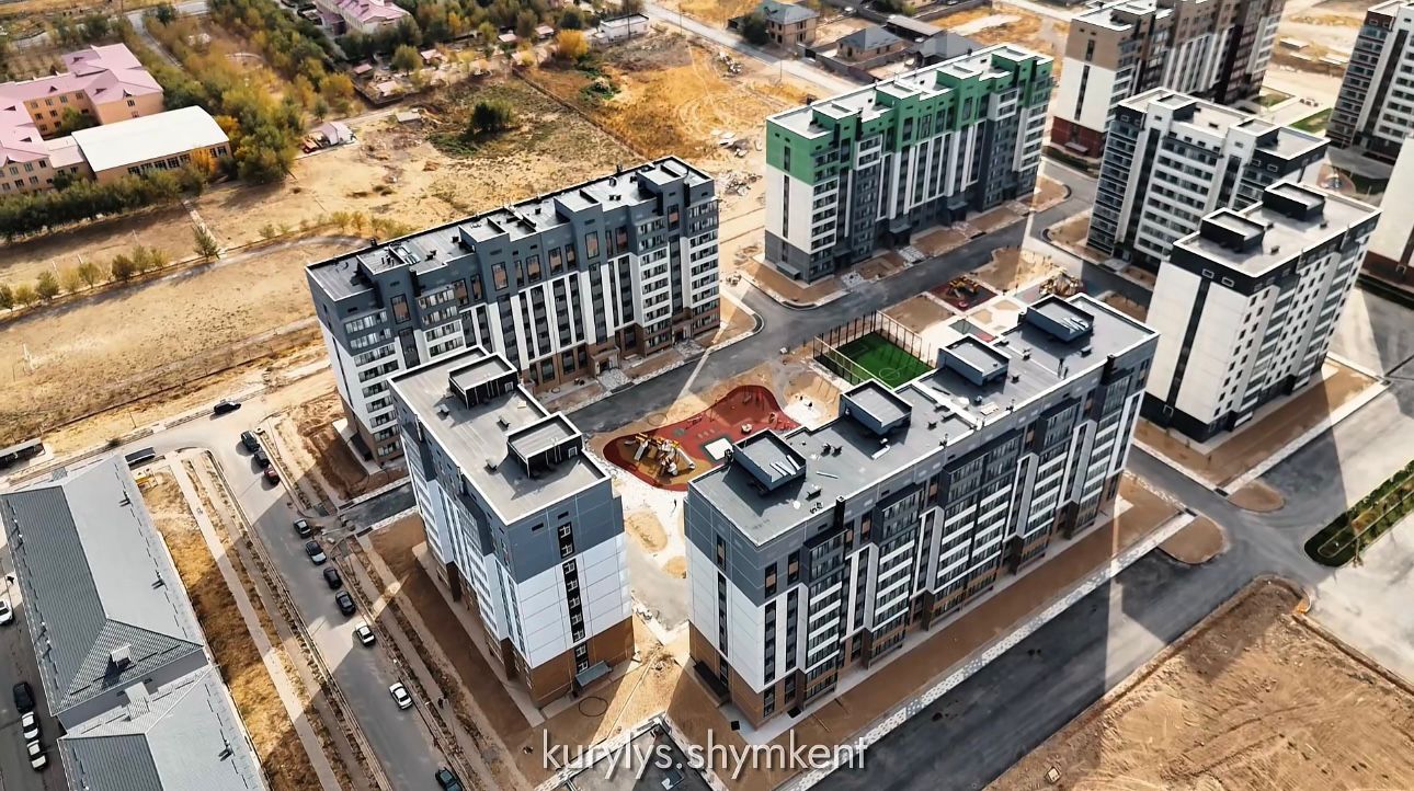 ШЫМКЕНТ: ТҰРҒЫН ҮЙ ҚҰРЫЛЫСЫ ҚАРҚЫН АЛЫП, ЖАҢА БАСПАНАЛАР БОЙ КӨТЕРУДЕ