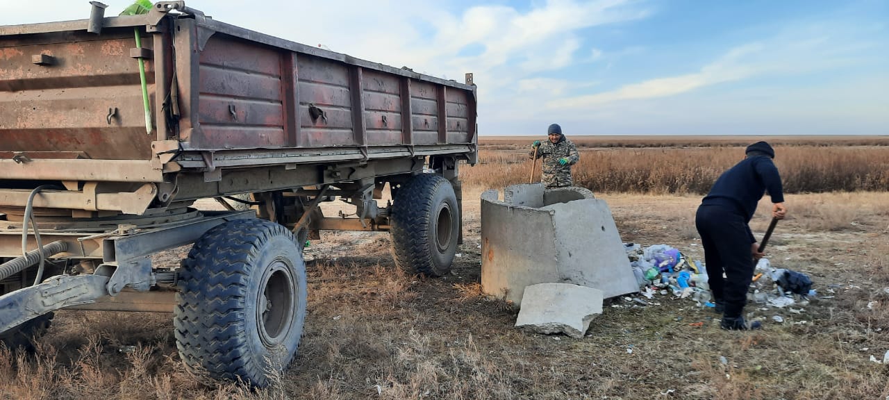 Целиноград ауданында заңсыз қоқыс үйінділерін жою және экологиялық акциялар жалғасуда