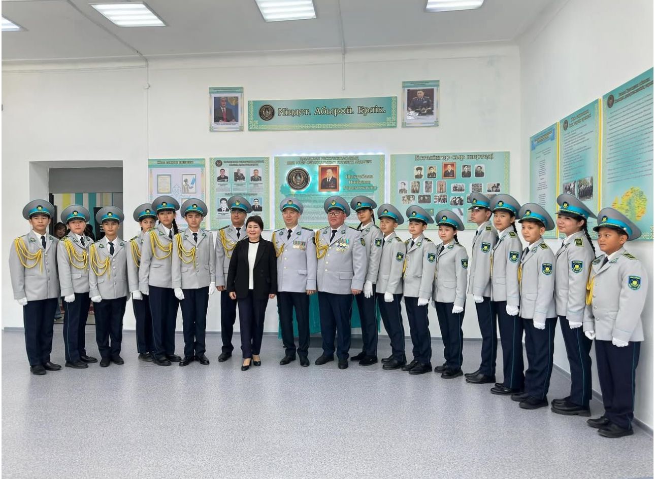 БҚО-да "Заң мен тәртіп"тұжырымдамасы аясында «Жас сақшы» сыныптары ашылды