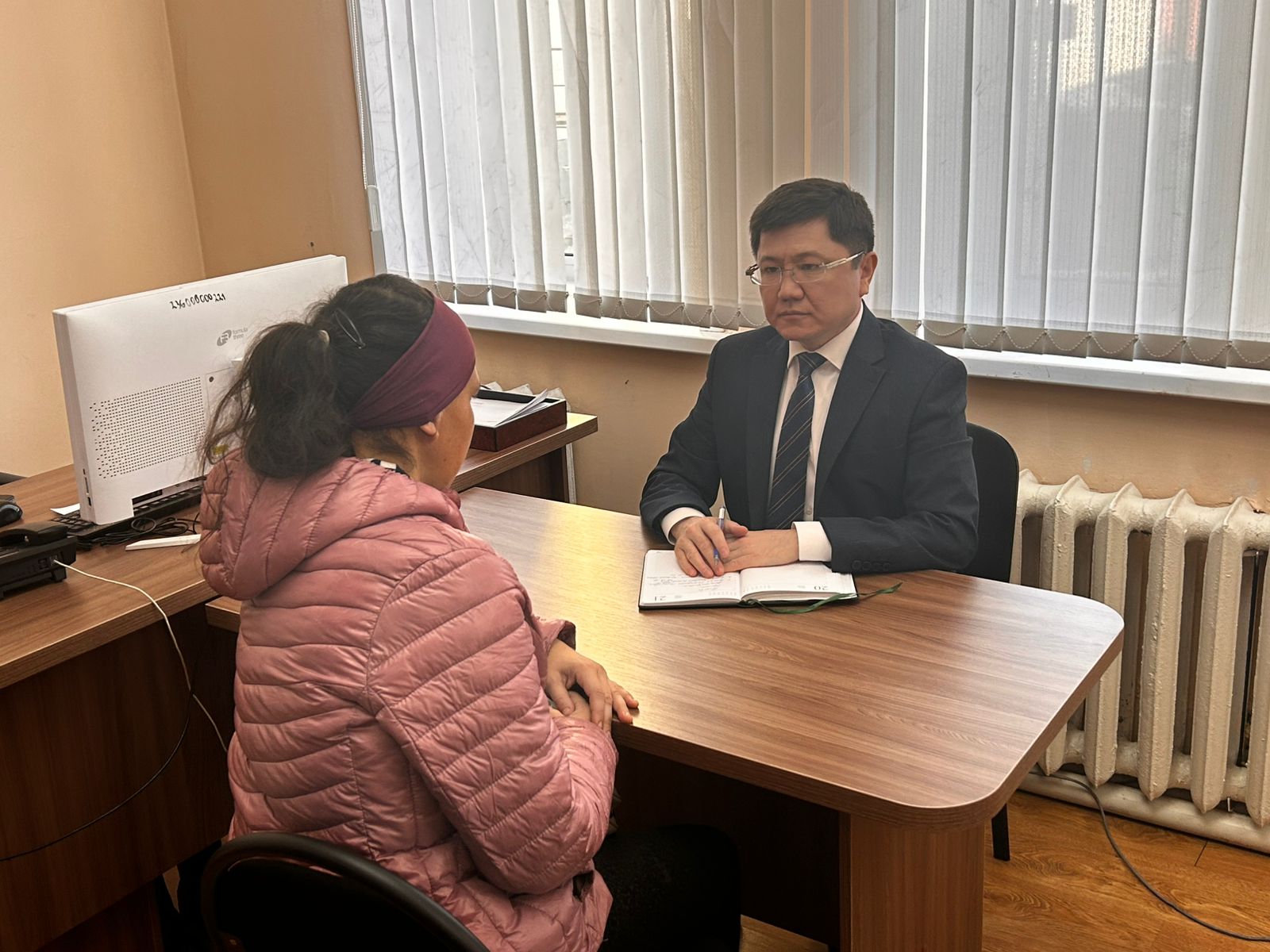 Өкіл жеке қабылдау өткізді.