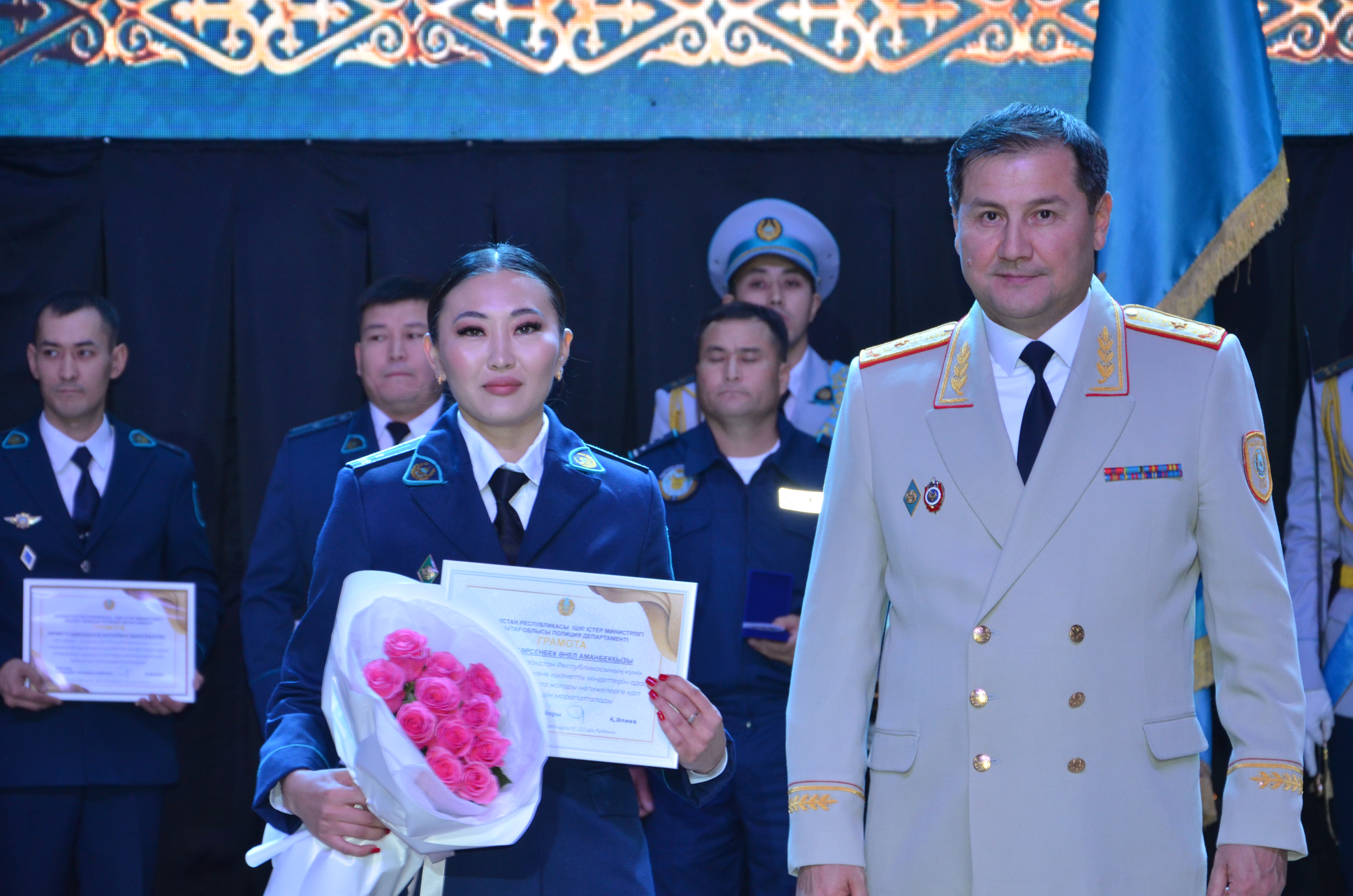 Ұлытау облысының полиция қызметкерлері Республика күнін атап өтті