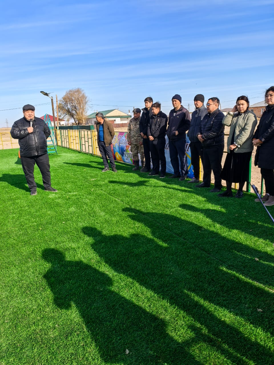 Республика күніне орай ауылда балалар ойын алаңы ашылды