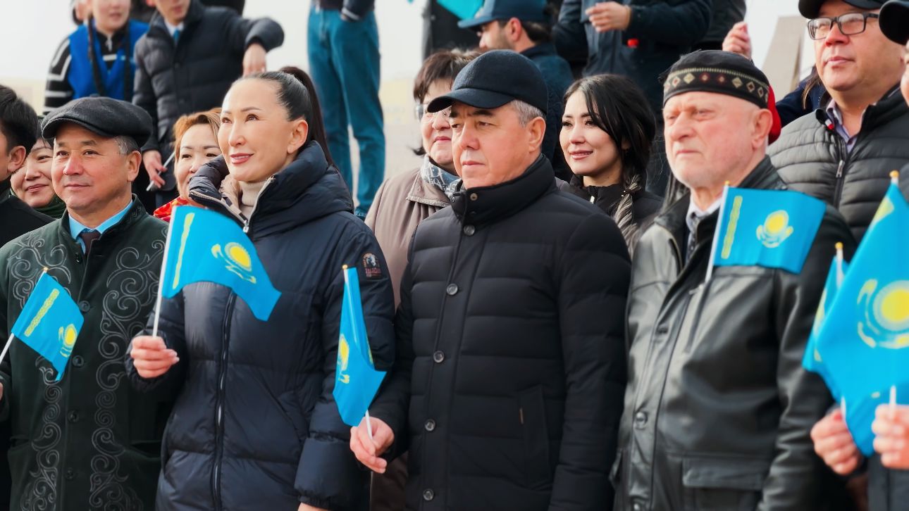 В Западно-Казахстанской области состоялась церемония поднятия Государственного флага