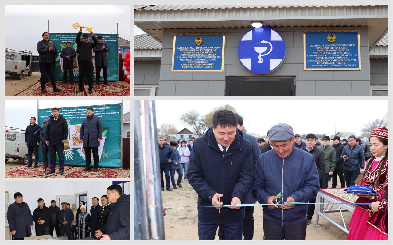 АЛМАЗ АУЫЛЫНДА ЖАҢА ВЕТЕРИНАРИЯЛЫҚ ПУНКТ АШЫЛДЫ