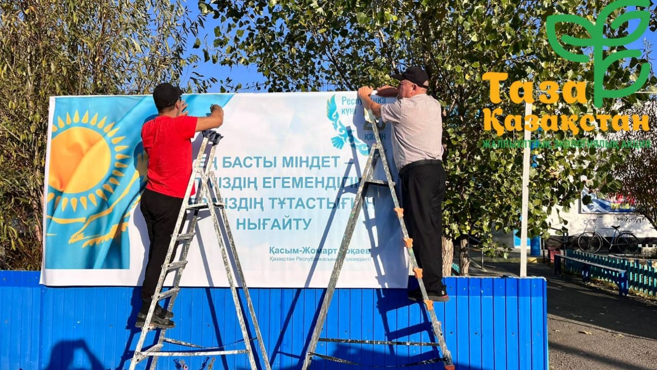 Өзекті тақырып бойынша жаңа баннер орнатылды.