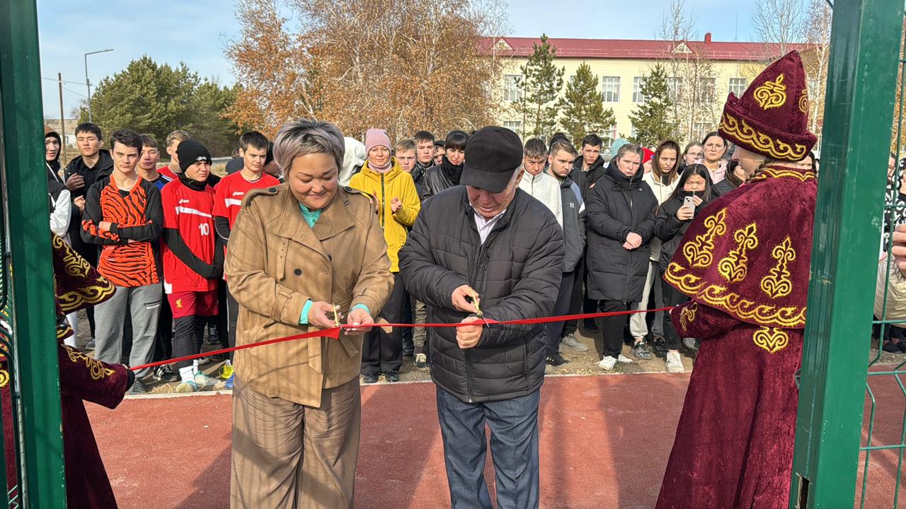 Открытие новой спортивной площадки!