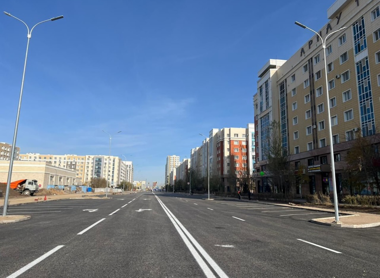 Новые участки дорог открываются в Астане