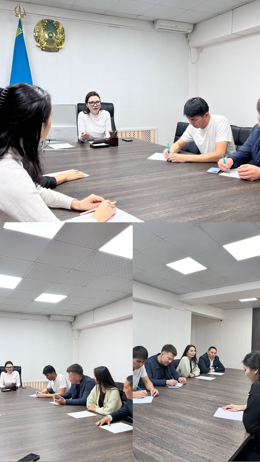 Отдел документального обеспечения и контроля 23 октября текущего года провёл круглый стол по вопросам государственных услуг, оказываемых отделом. В мероприятии приняли участие 8 человек.