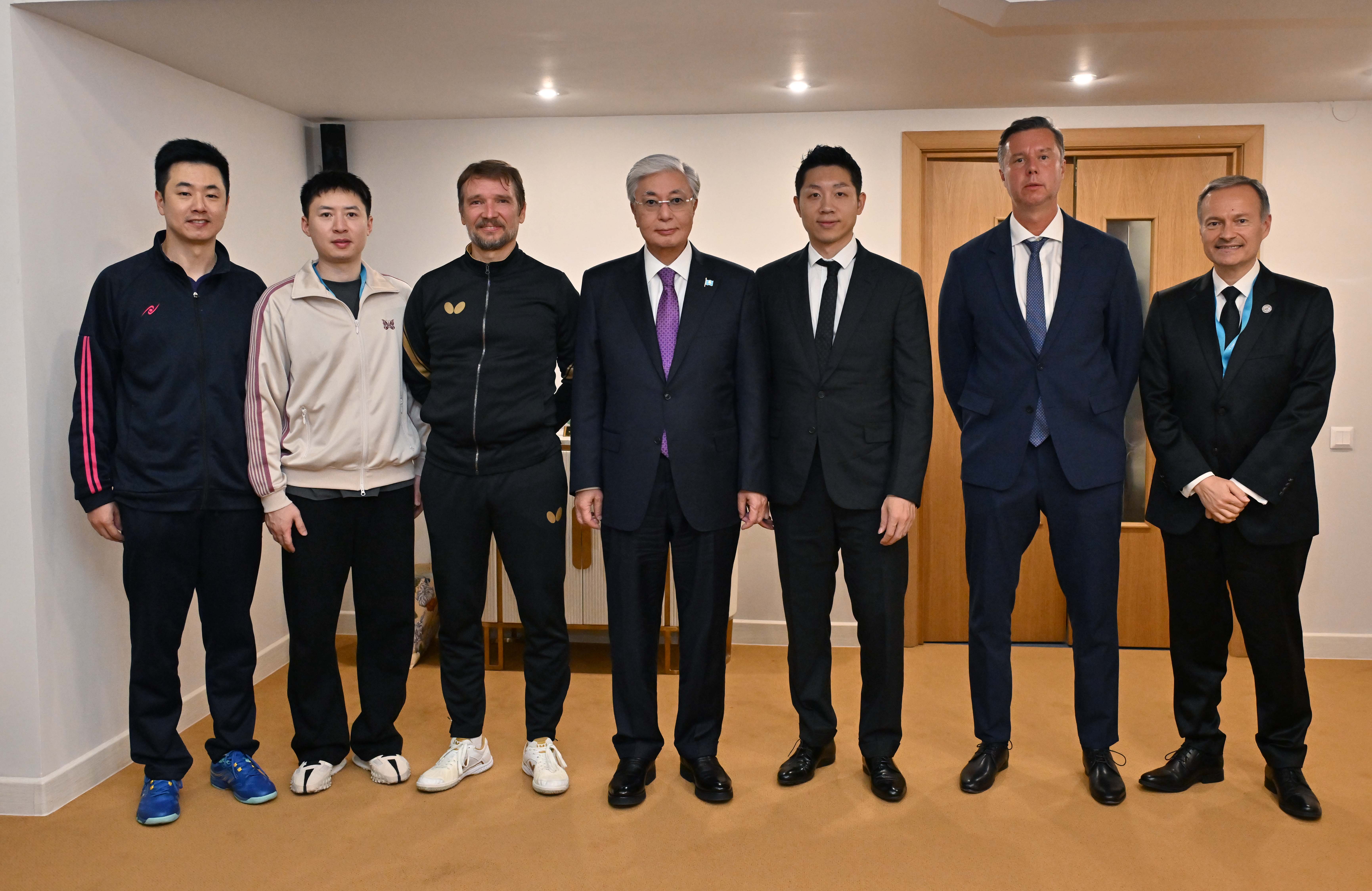 Глава государства посетил открытый Кубок Президента Республики Казахстан по настольному теннису