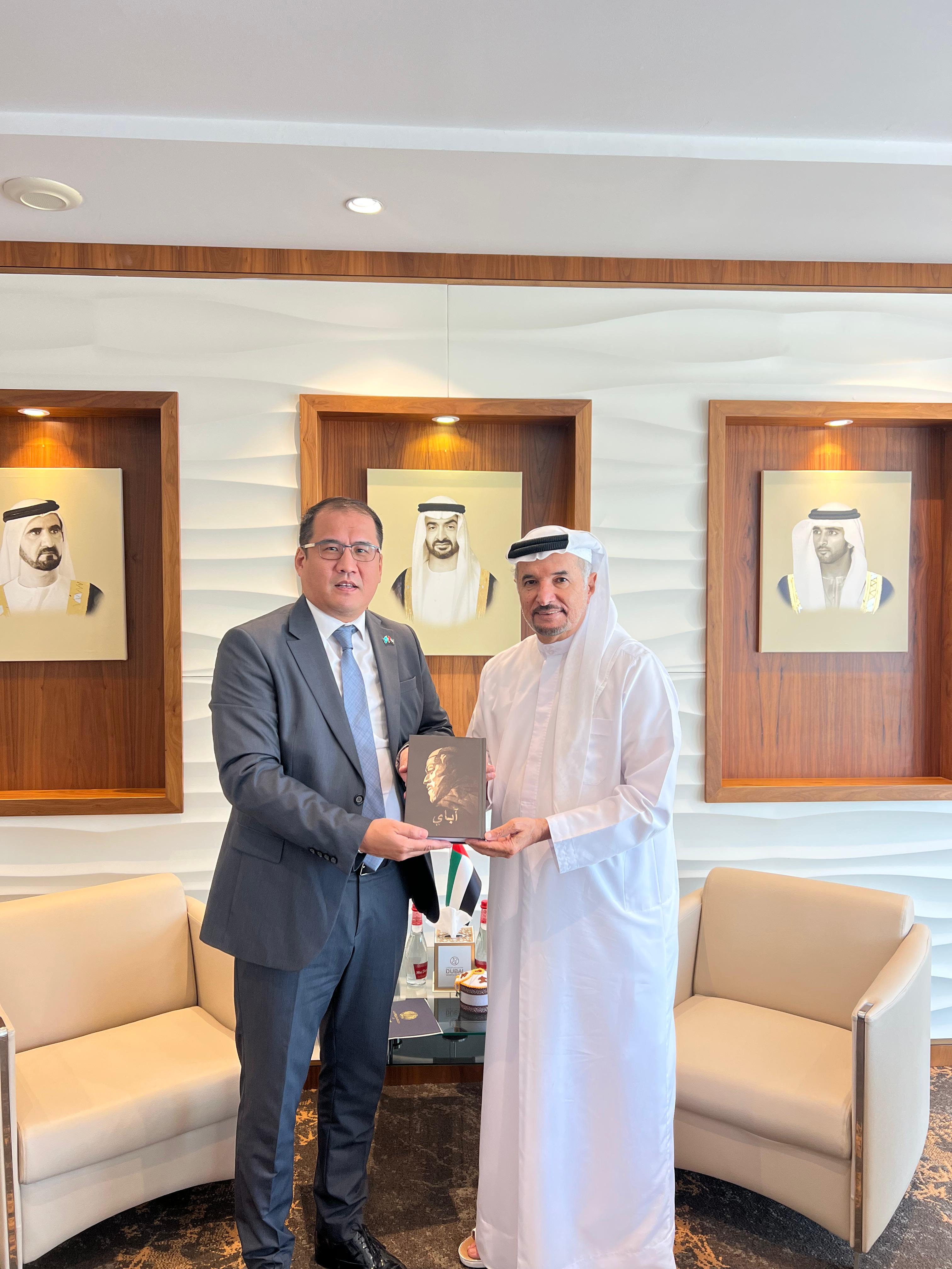 29 октября текущего года состоялась встреча с Генеральным секретарём Dubai Sports Council Саидом Мухаммедом Харебом.