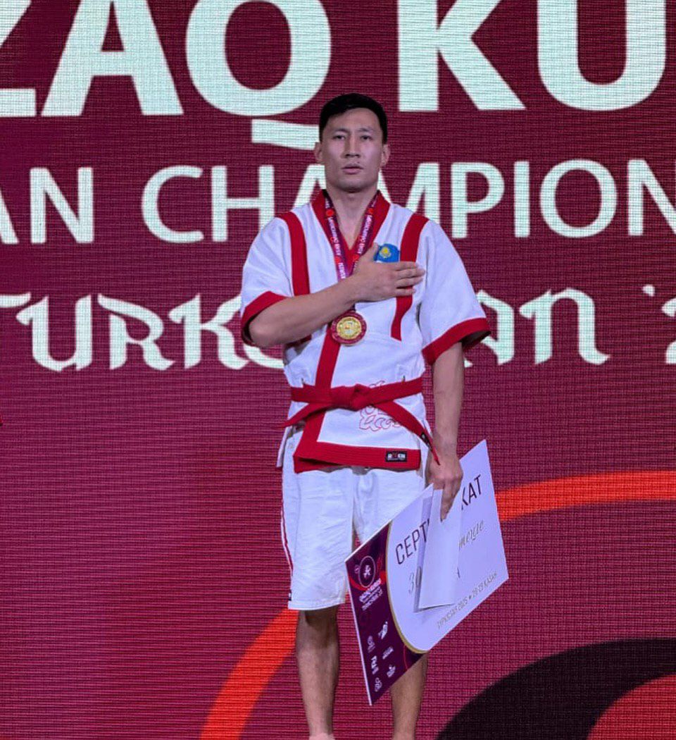 Нургали Турсунгазиев достойно представил СКО на чемпионате Азии по қазақ күресі в Туркестане