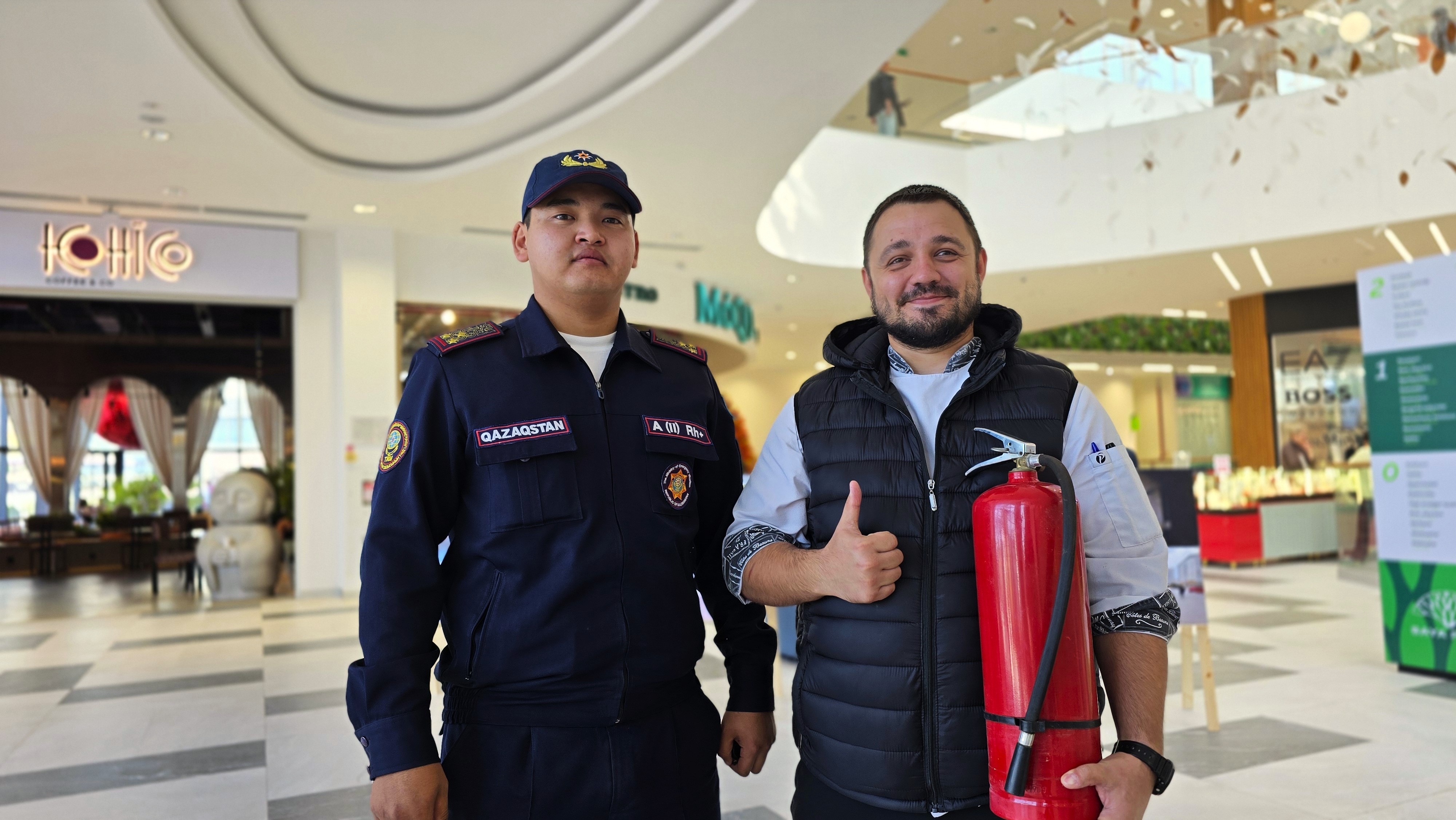 Управление по чрезвычайным ситуациям города Актау провело мероприятие в торговом центре Saya Park