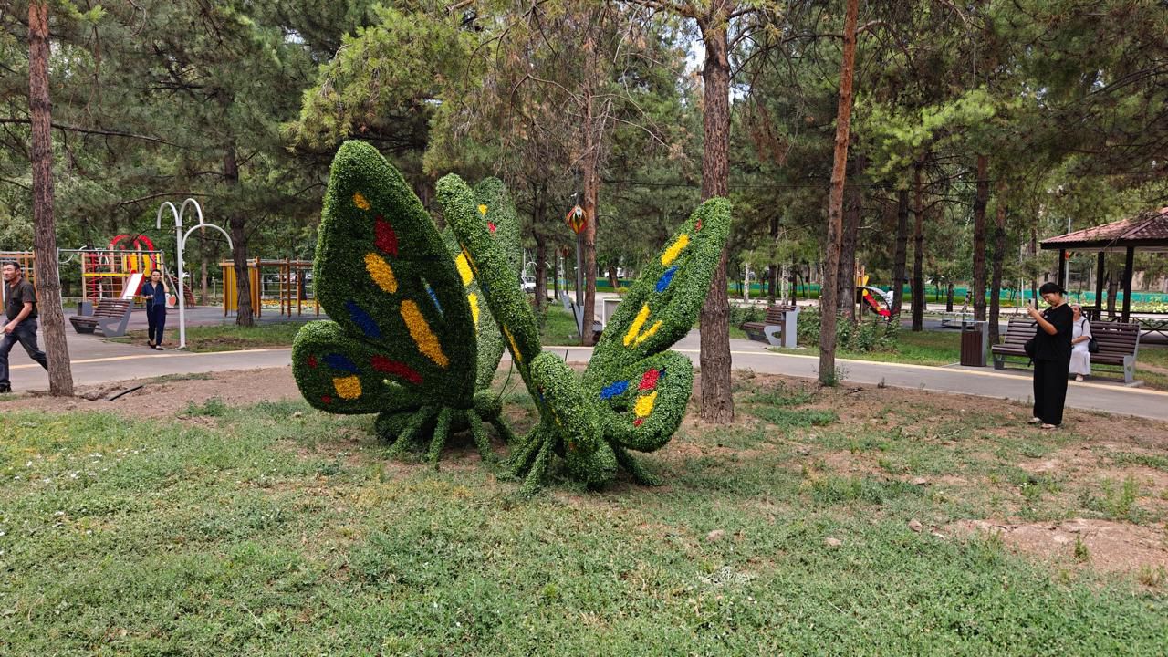 Алмалы ауданында тағы бір жасыл демалыс аймағы жаңартылып жатыр