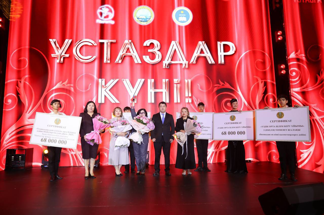 Маңғыстауда үздік білім ұйымдары мен мұғалімдер марапатталды