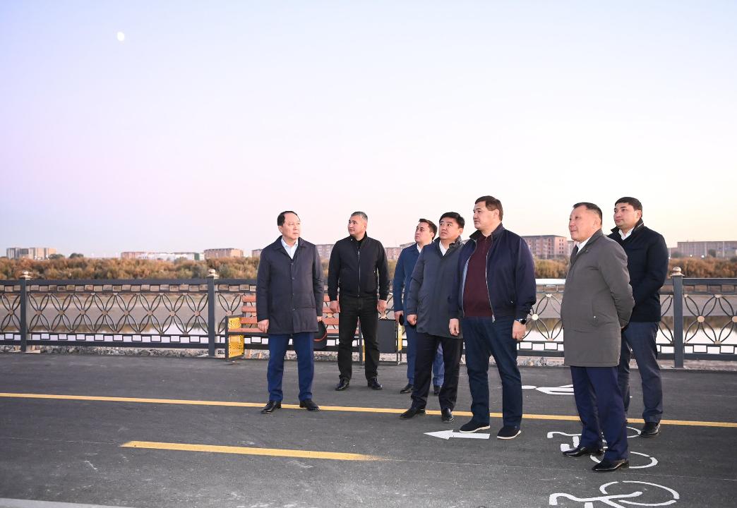 Аймақ басшысы Тәуелсіздік даңғылын жаңғыртудың екінші кезеңіндегі жұмыстармен танысты