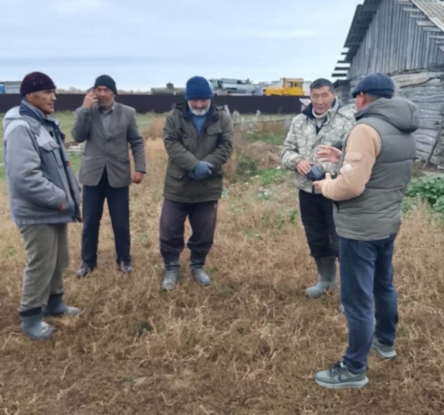 Отчетная встреча акима сельского округа в селе Шолакозек