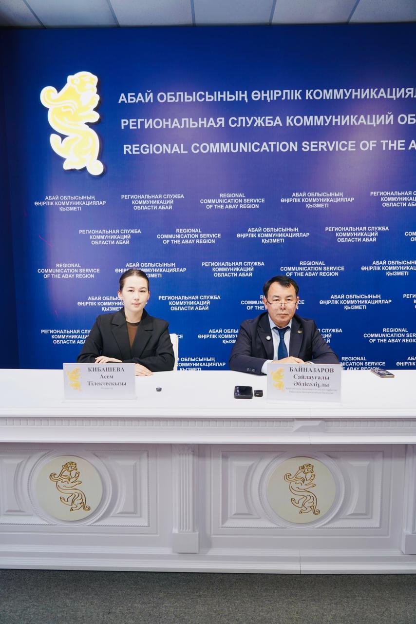 Брифинг с участием руководителя Управления государственного архитектурно-строительного контроля области Абай