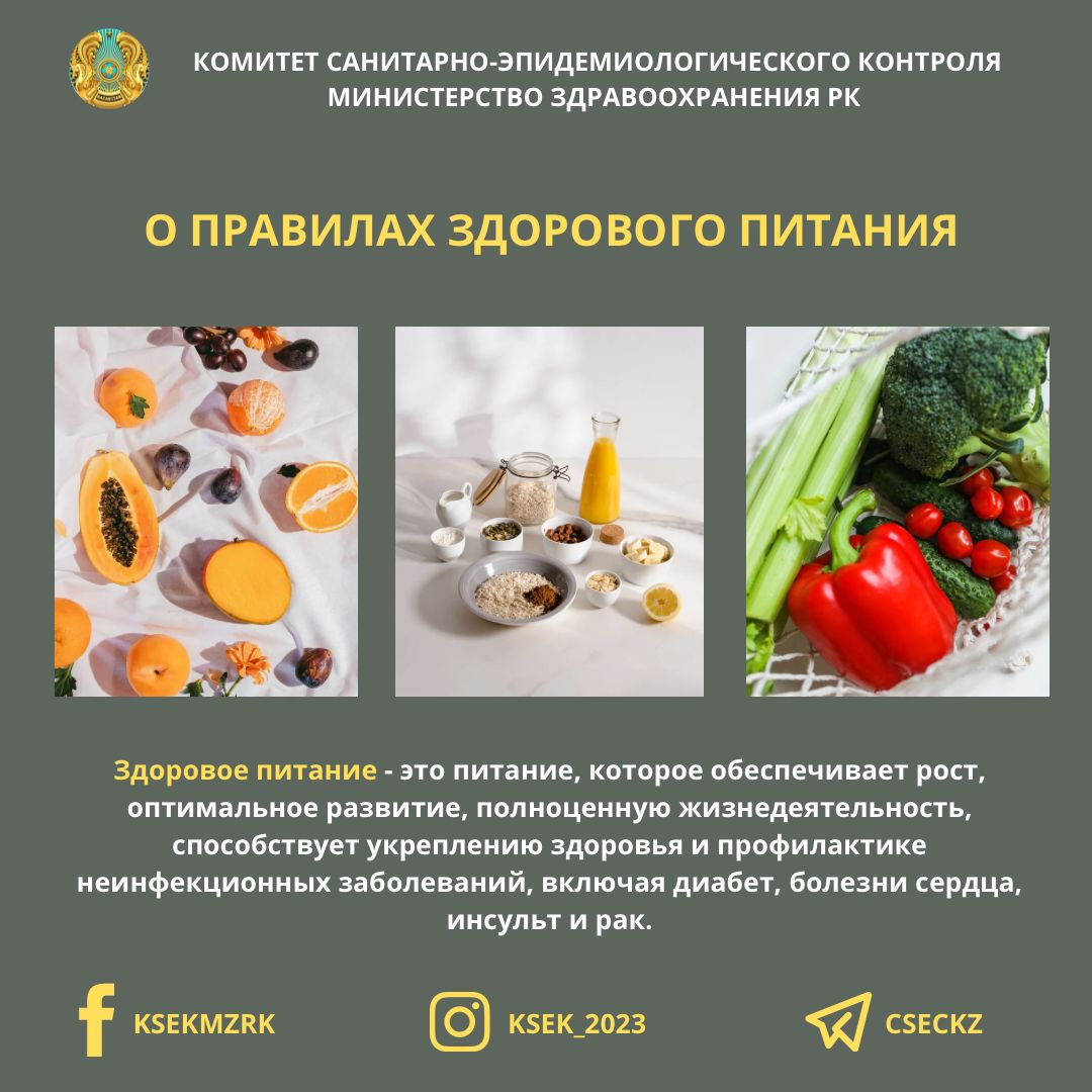 О правилах здорового питания