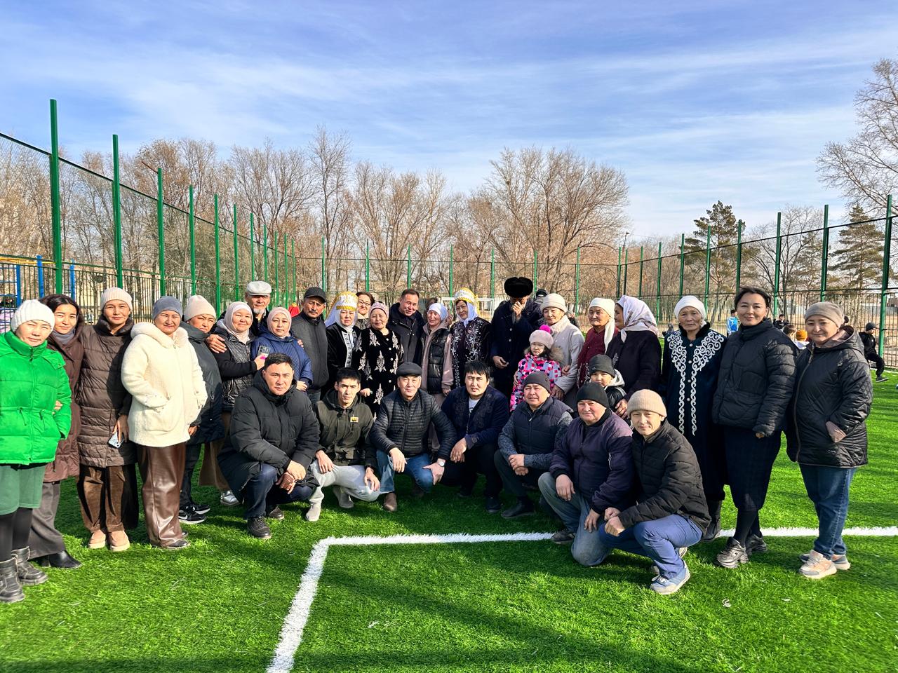 Целиноград ауданында жаңа балалар және спорт алаңдары ашылды