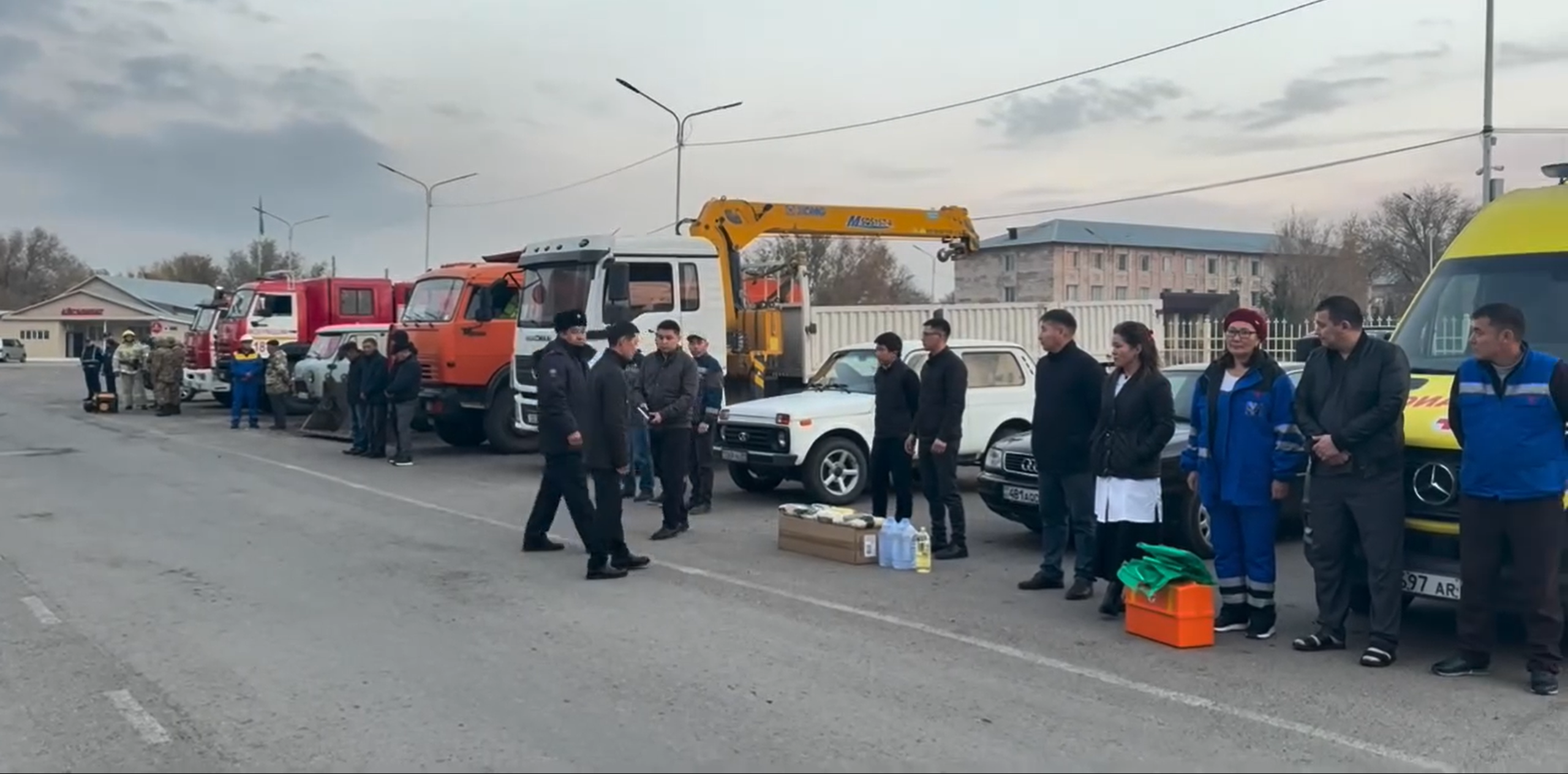 Проверена готовность оперативного отряда Мойынкумского района к зимнему периоду