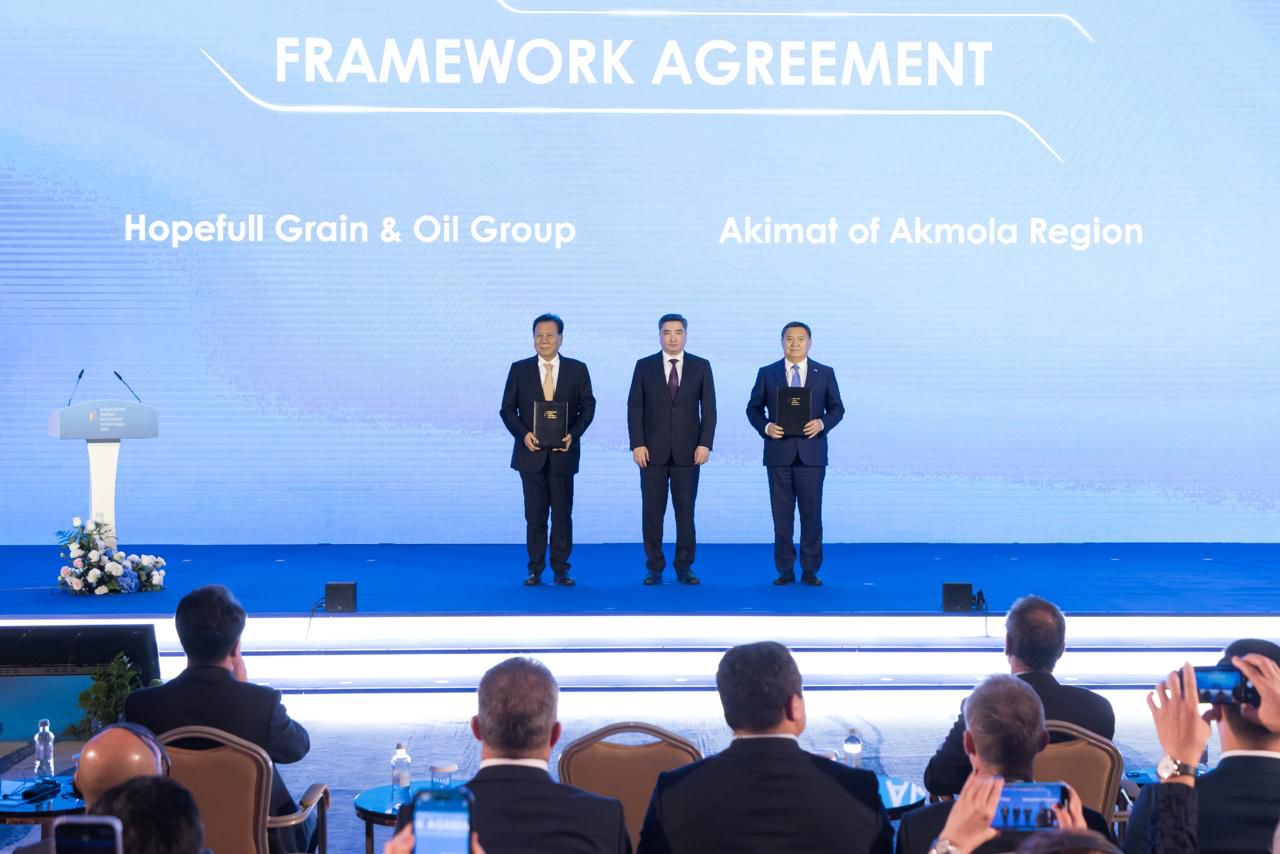 Ақмола облысында астықты терең өңдеу жобасын іске асыру жөніндегі стратегиялық келісімге қол қойылды