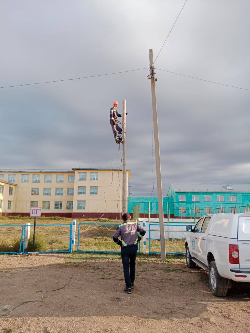 Алғабас ауылдық округінде байланыс желісін жаңарту жұмыстары жүргізілді