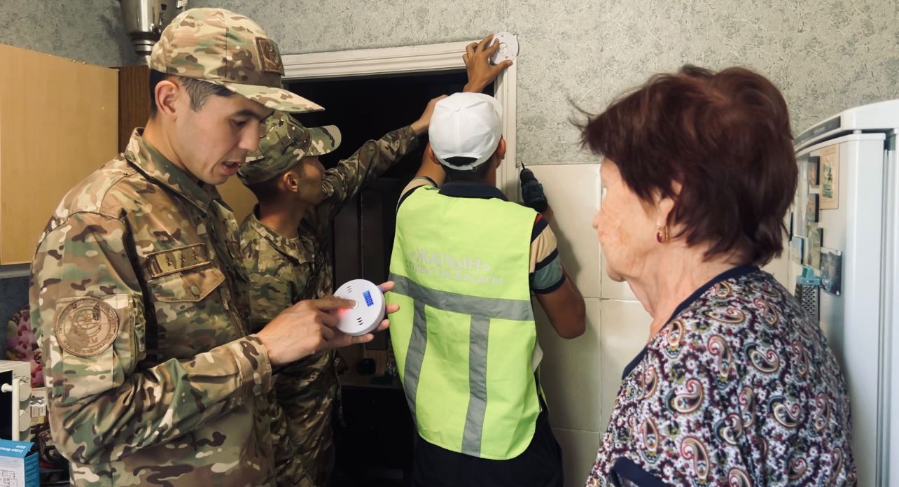 Өңірлердегі тұрғын секторда өрт қауіпсіздігін қамтамасыз ету акциясы жүргізілуде