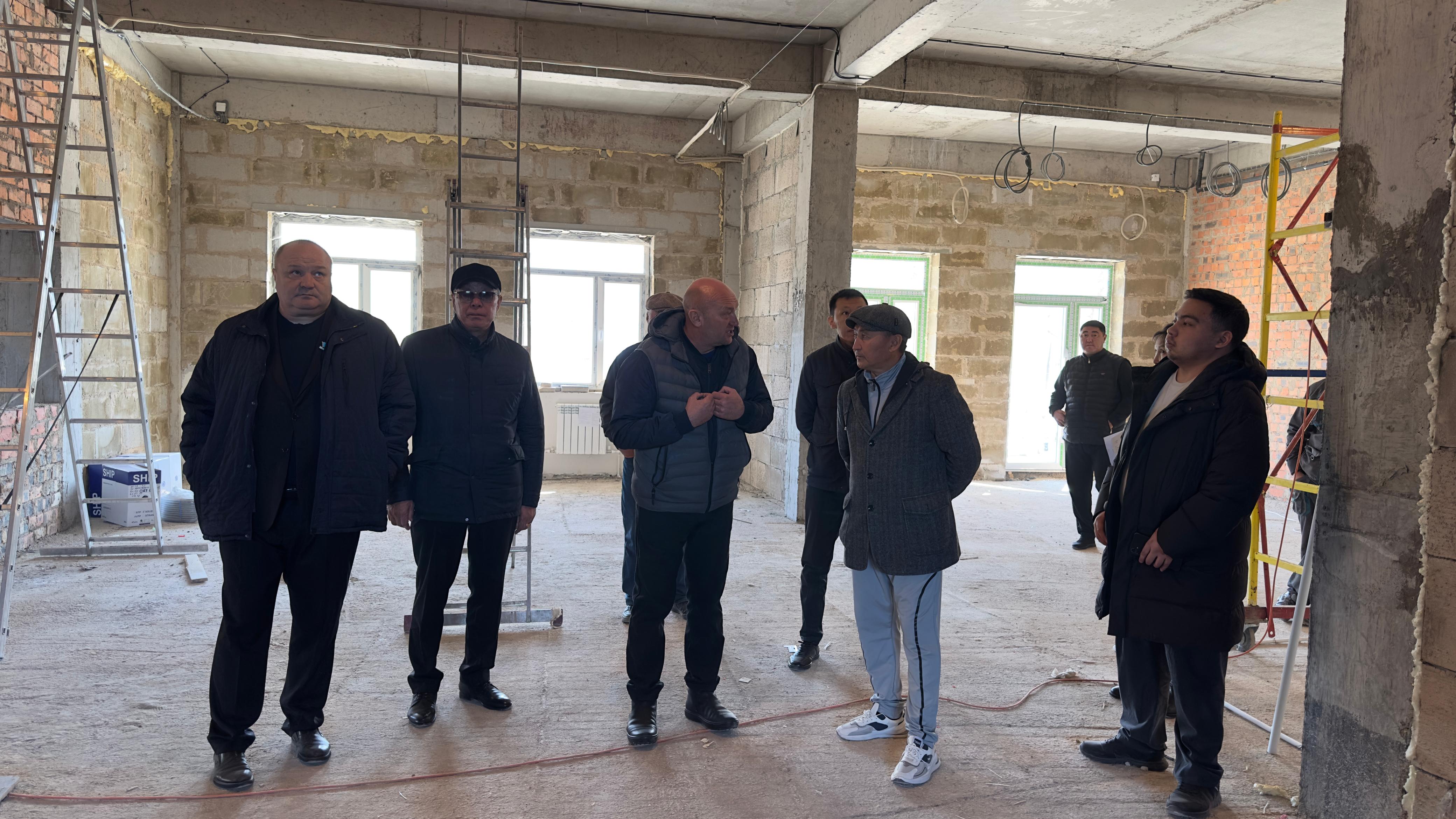 Мониторинг строительства ФОК в поселке Актас