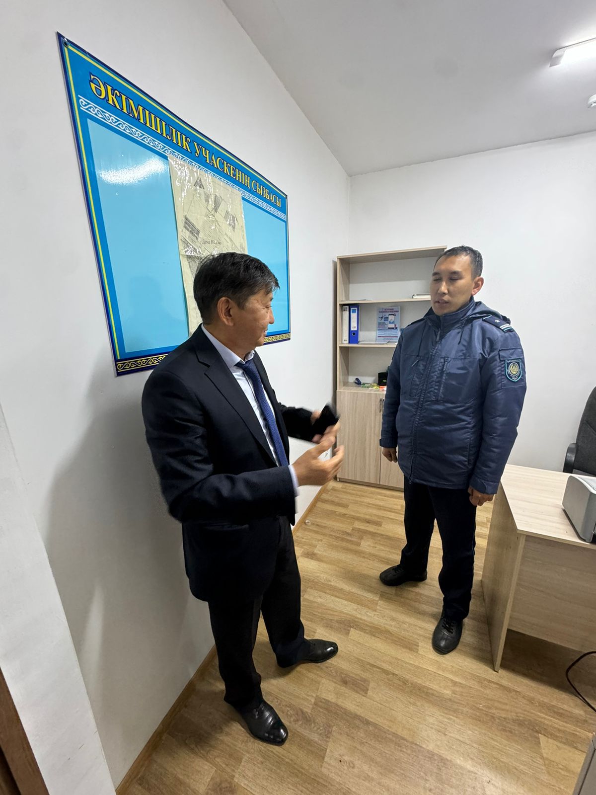 Плановое мониторинговое посещение участковых пунктов полиции Жамбылского района