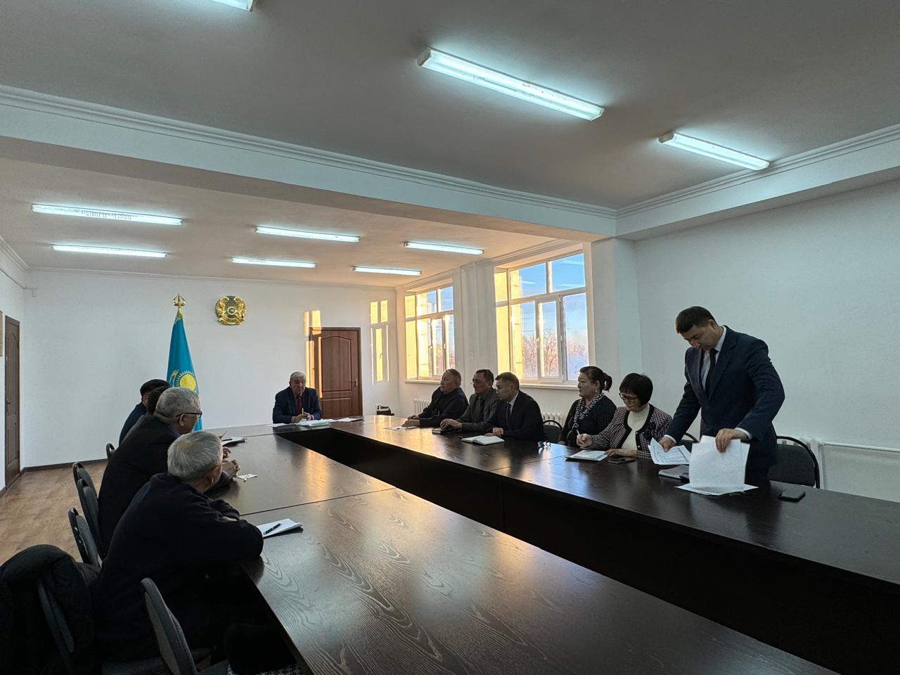 Состоялось очередное заседание Общественного совета района Жаңасемей области Абай
