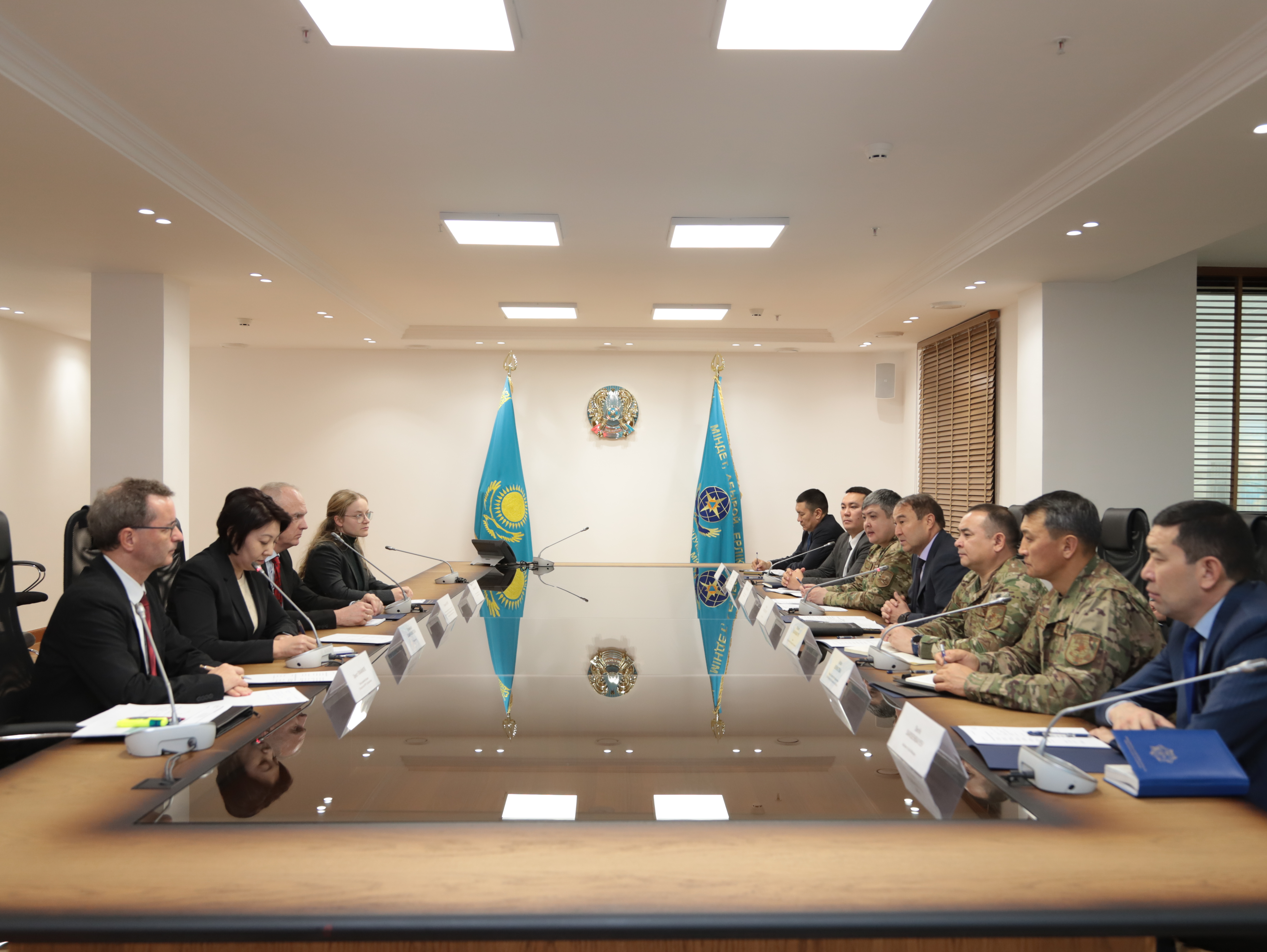 Встреча представителей МЧС Казахстана с делегацией Посольства Федеративной Республики Германия