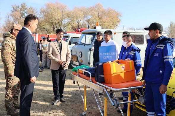 ТҮРКІСТАН: САУРАНДА СУ ТАСҚЫНЫНЫҢ АЛДЫН АЛУ БОЙЫНША ОҚУ-ЖАТТЫҒУ ӨТТІ