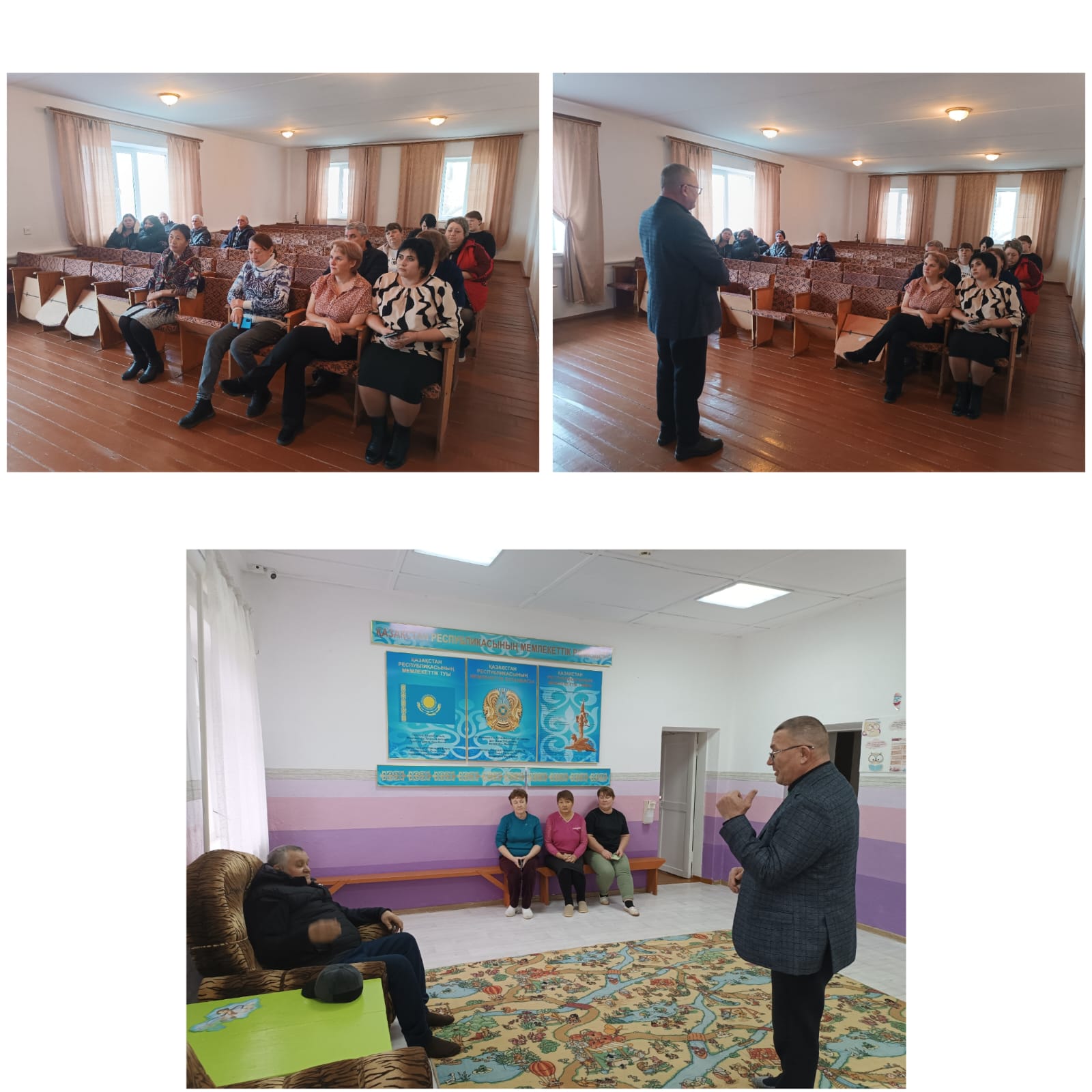 Приречен ауылдық округінің әкімі В. С. Борисовтың есептік кездесуі