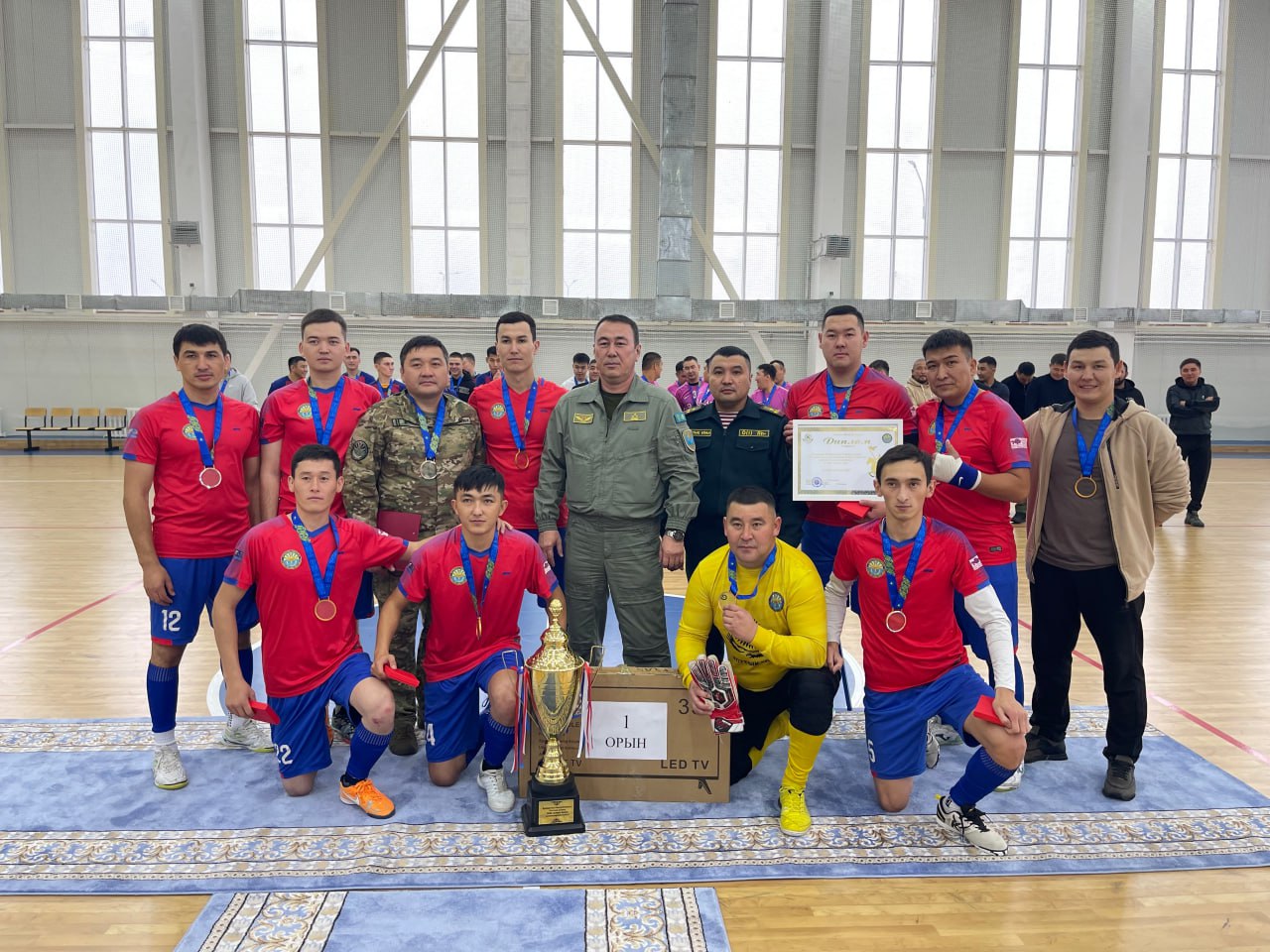 Ұлттық ұланда Астана гарнизонының әскери бөлімдері арасында мини-футбол турнирі өтті