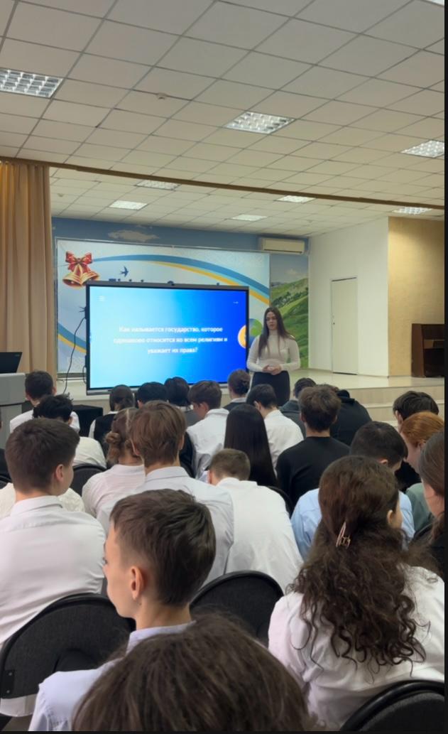 Встреча с учащимися школы