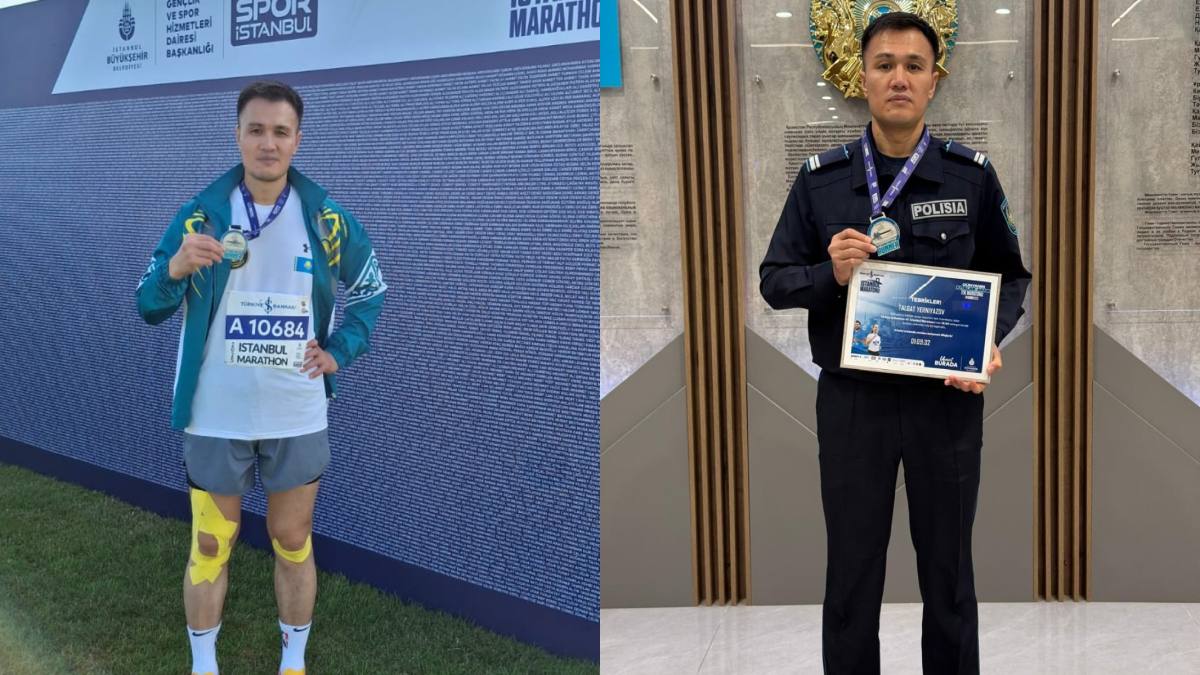 Қазақстандық полицей Стамбұл марафонында үздік нәтиже көрсетті