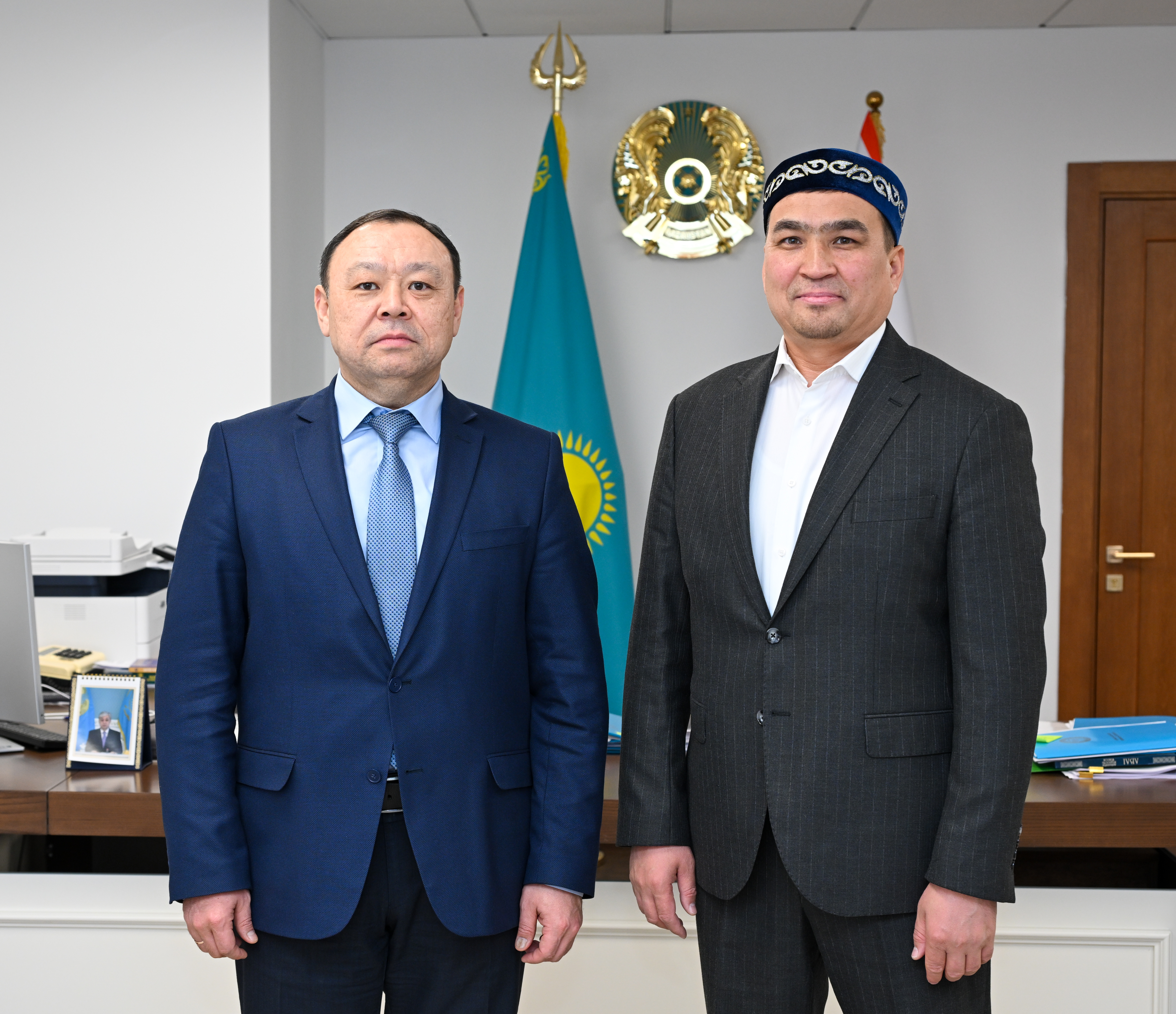 Встреча заместителя акима города Алматы А.Н. Нукенова с главным имамом города Т. Оспаном