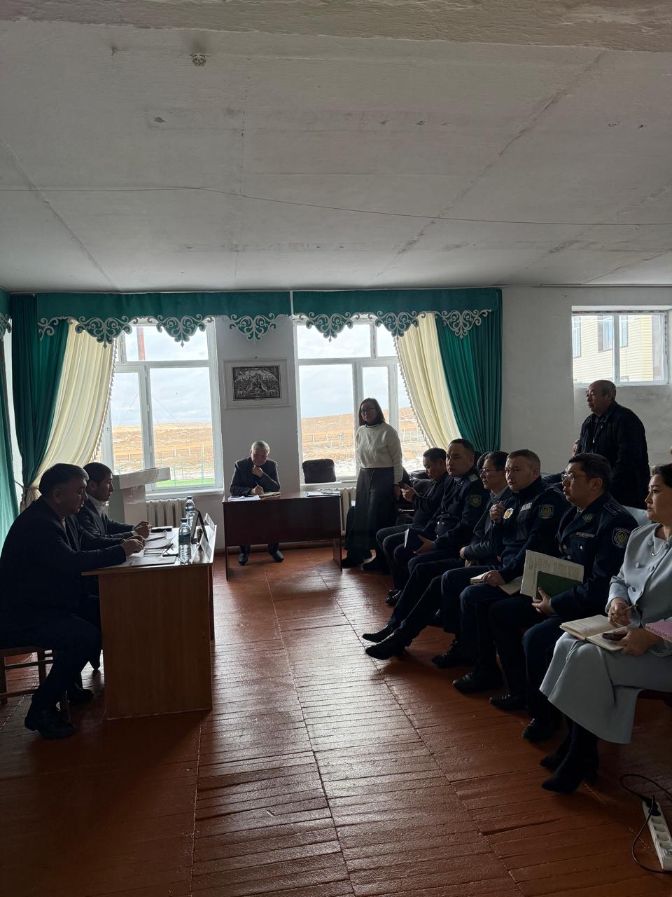 Қарқаралы ауданы әкімінің міндетін атқарушы С.К. Мусиннің Шарықты ауылдық округі халықымен кездесуі