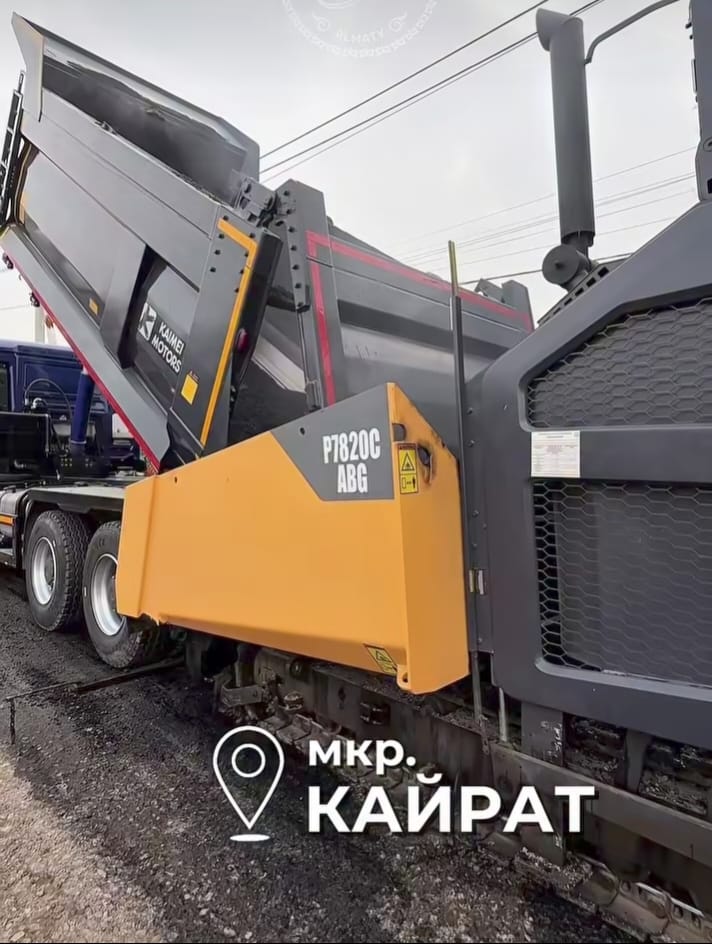 Қайрат шағын ауданындағы жол құрылысы