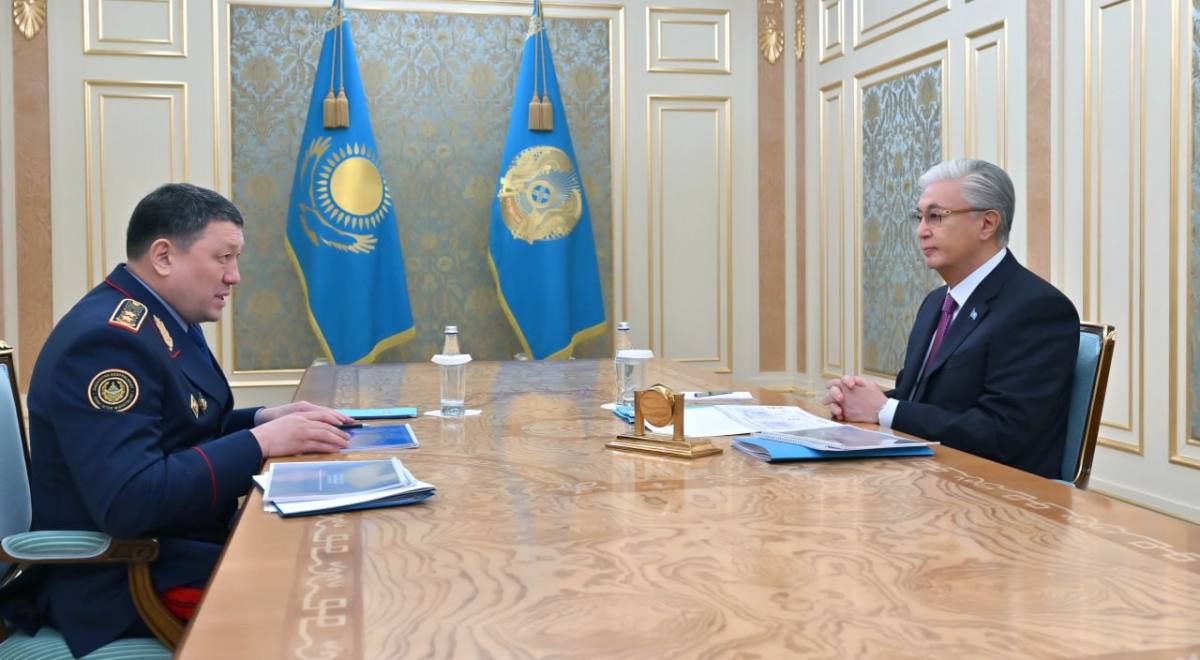 Мемлекет басшысы ішкі істер министрі Ержан Сәденовті қабылдады