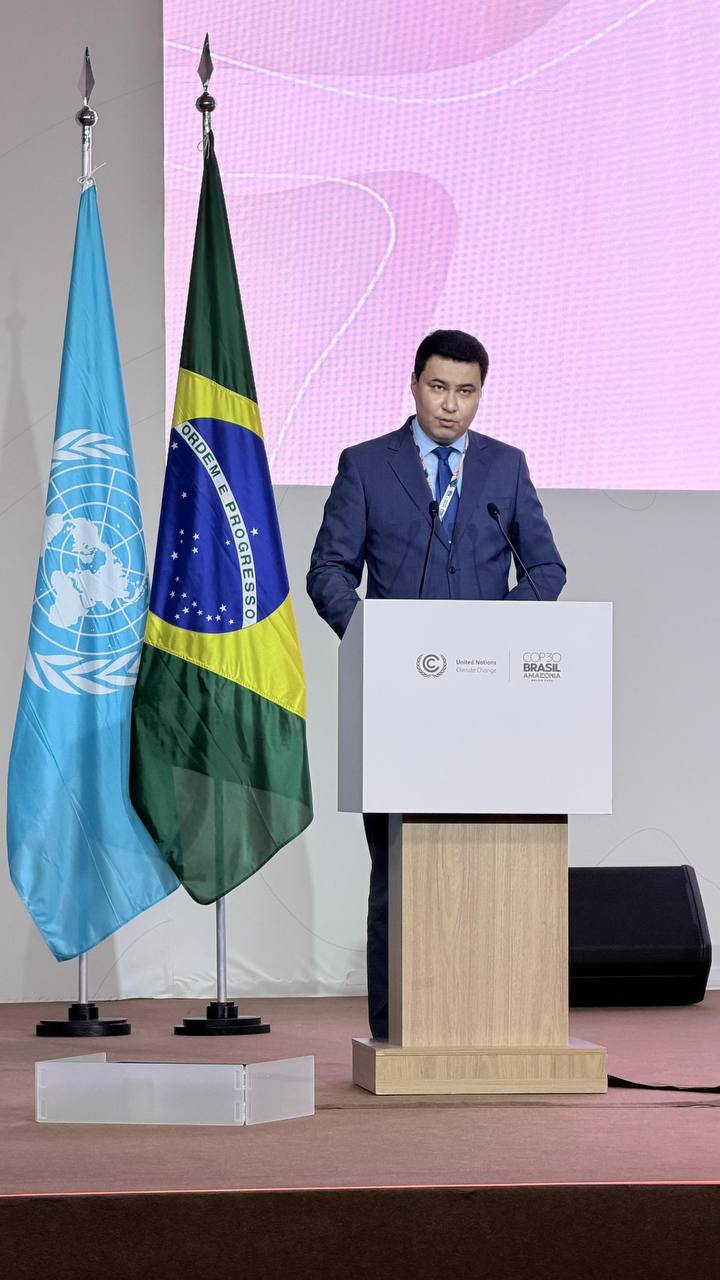 Климаттың өзгеруі жөніндегі БҰҰ конференциясының COP30 жоғары деңгейдегі пленарлық сессиясындағы баяндама