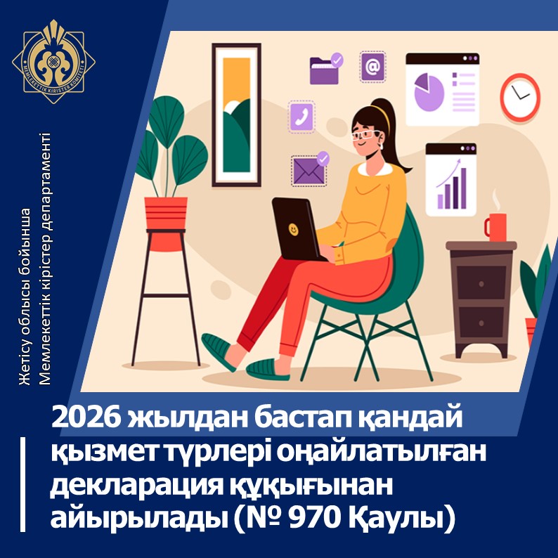 2026 жылдан бастап қандай қызмет түрлері оңайлатылған декларация құқығынан айырылады (№970 Қаулы)