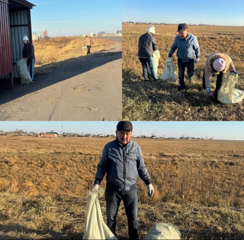 2025 жылғы 13 қараша күні Обаған ауылдық округінің аумағында «Таза Қазақстан» республикалық экологиялық бағдарламасы аясында сенбілік өткізілді