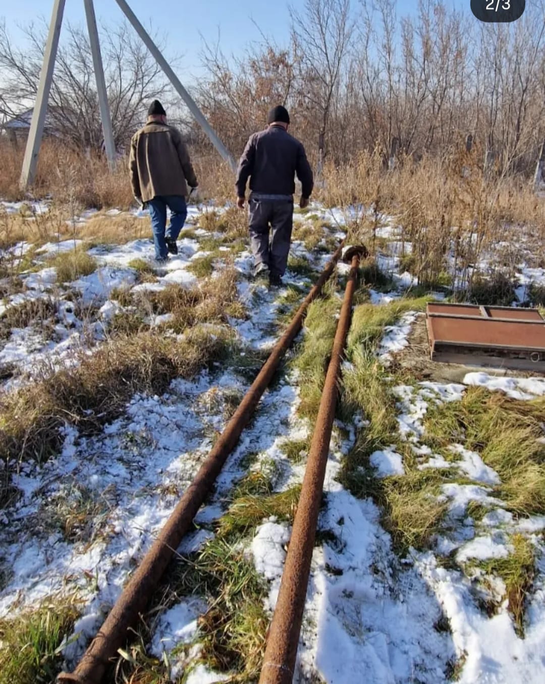 Краснояр ауылдық округі, Предгорное ауылында резервтегі сорғының трубаларын ауыстыру
