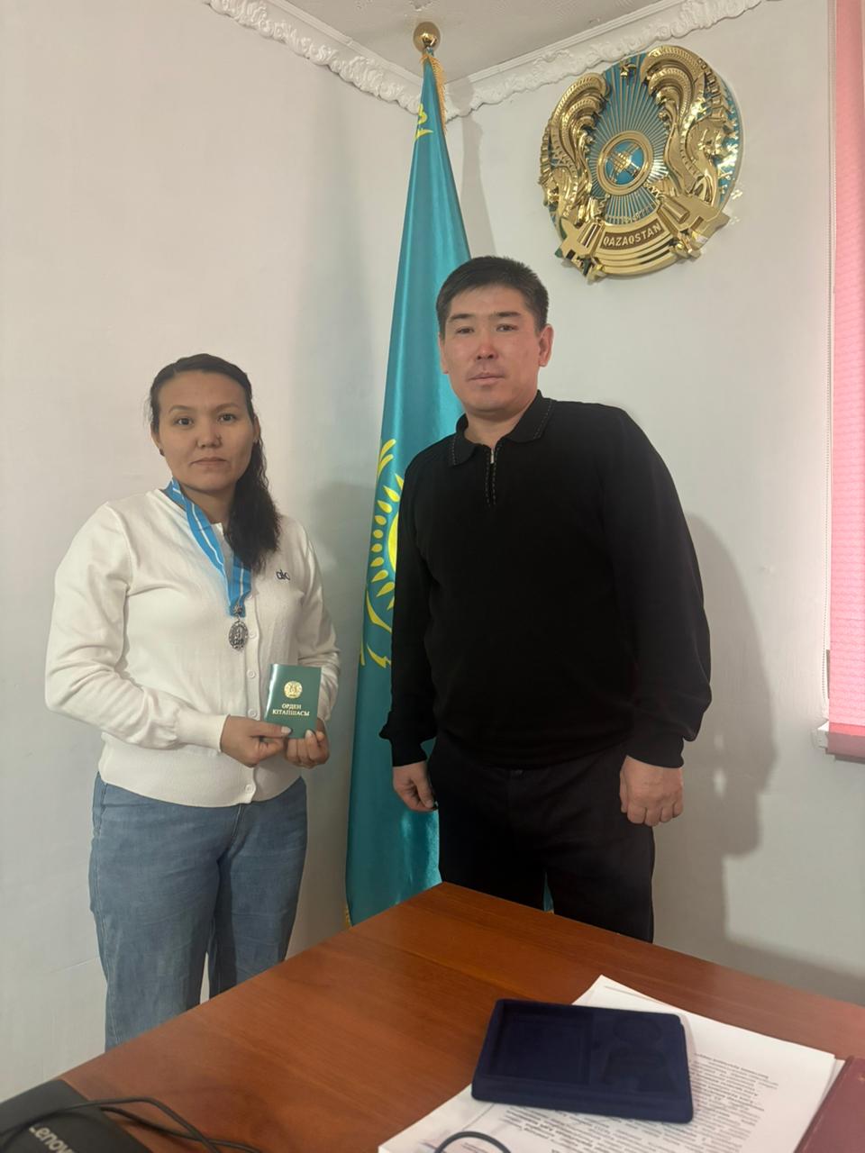 Есет батыр ауылының тұрғыны "Күміс алқа" мемлекеттік наградасымен марапатталды