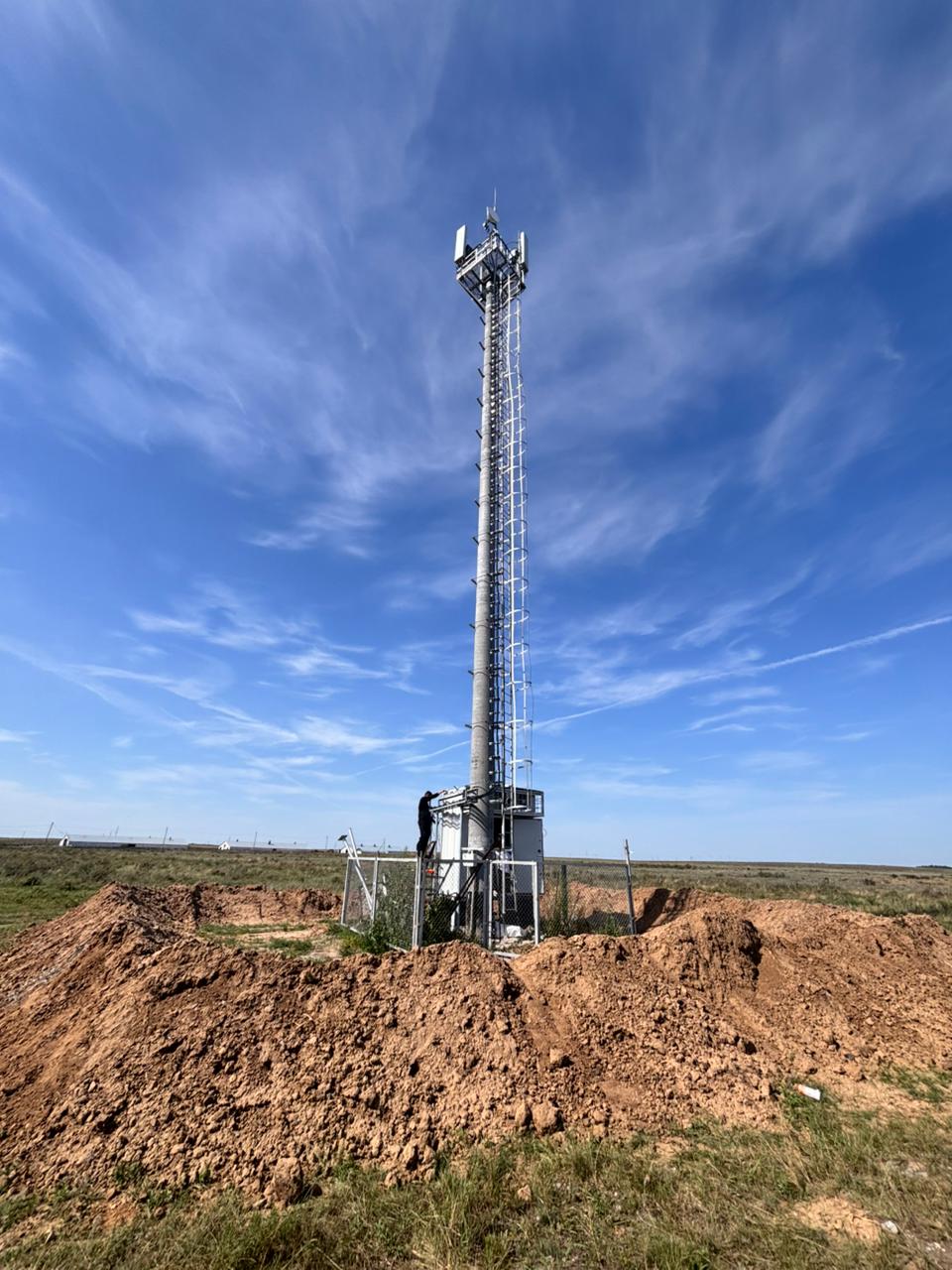 В селе Жуковка Александровского сельского округа появилась вышка сотовой связи Beeline