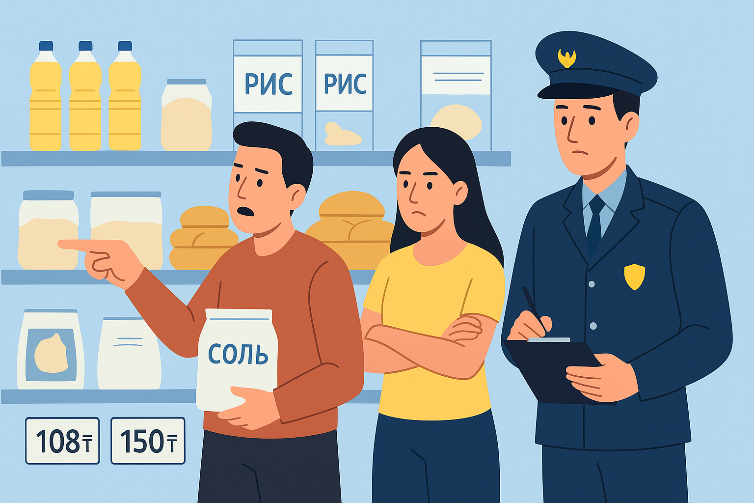 Абай облысында азық-түлік бағасының негізсіз өсуіне қарсы бақылау шаралары күшейтілді