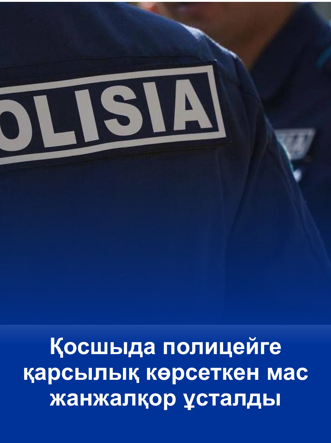 В Косшы задержан пьяный дебошир, оказавший сопротивление полицейскому