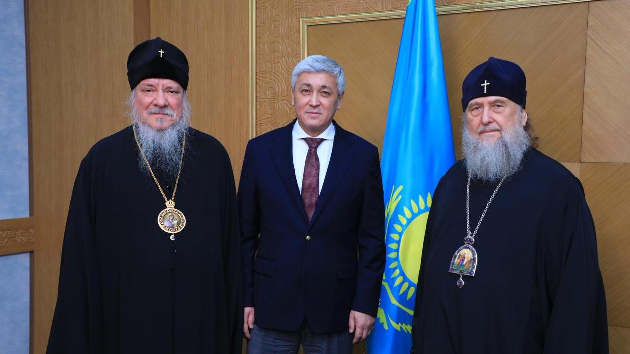 Қарағанды облысының әкімі Астана және Қазақстан митрополиті Александрмен кездесті